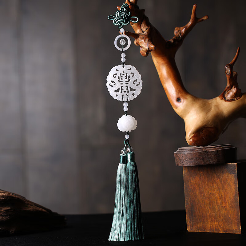 尊柜 中国风玉佩古风禁步腰佩汉服 流苏腰带配饰古装饰品道具压襟挂件