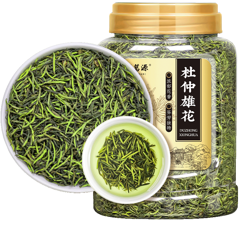 福茗源 杜仲雄花張家界杜仲葉嫩芽全花針花蕊新貨男性養(yǎng)生茶飲罐裝100g