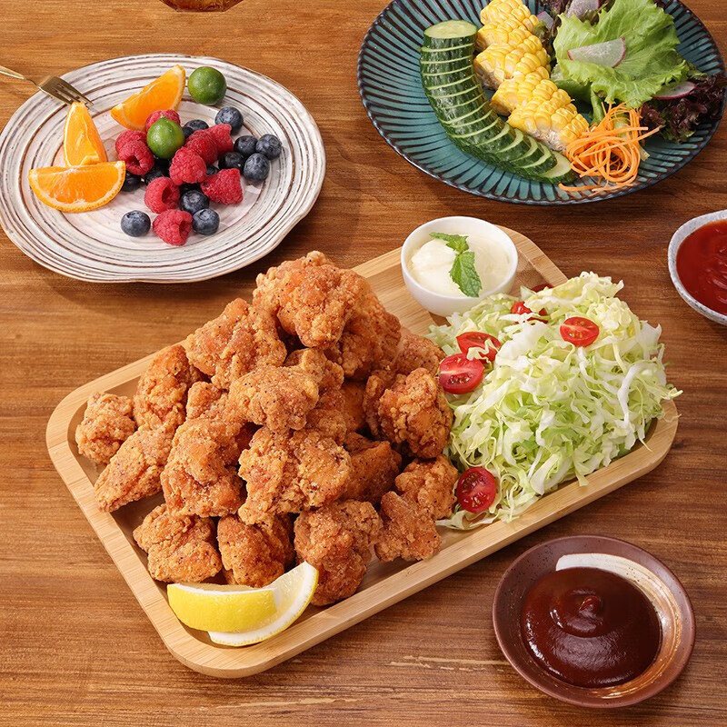 优形(ishape) 速冻炸鸡食品调理半成品鸡肉半成菜品炸鸡裹粉空气炸锅食材生鲜 爆汁炸鸡240g*2+爆汁鸡腿200g*2