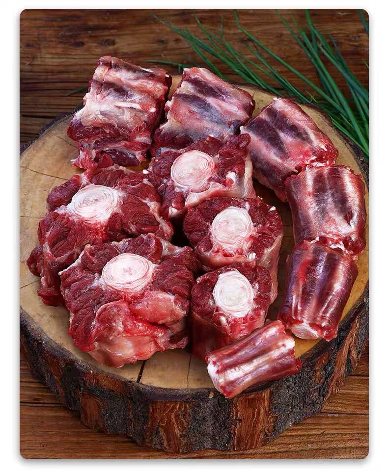 当天现杀牛尾巴 新鲜牛尾骨整根分切 整条黄牛尾宝宝熬汤滋补 牛尾巴