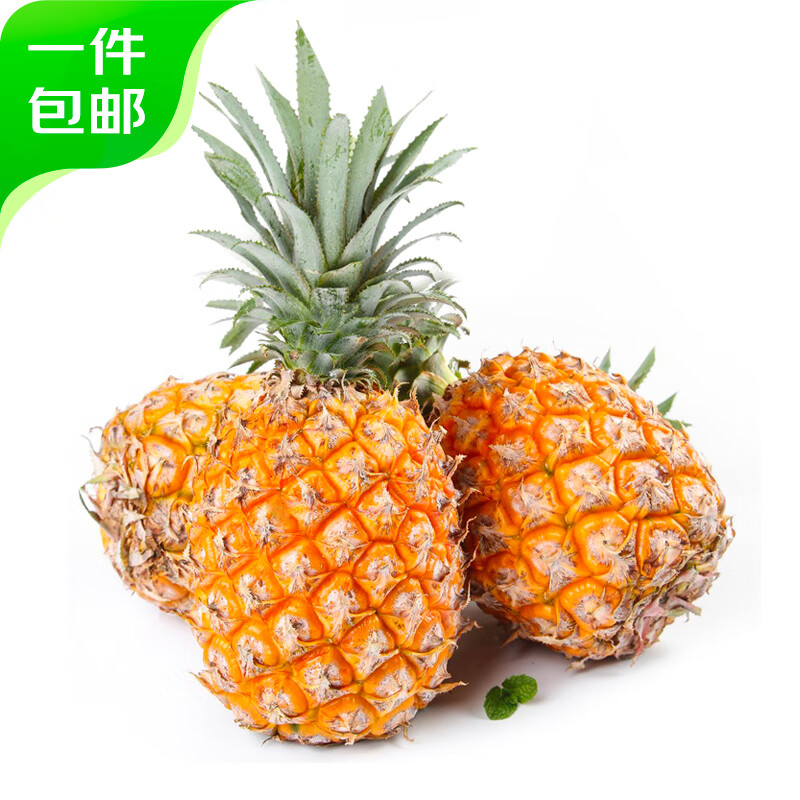 京鲜生 菠萝单枚装 750g 新鲜水果 源头直发