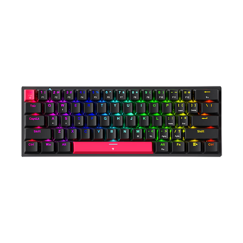 机械师K500-M61有线磁轴 61键 电竞游戏机械键盘 8K回报率 RT键盘 可调节键程 RGB背光