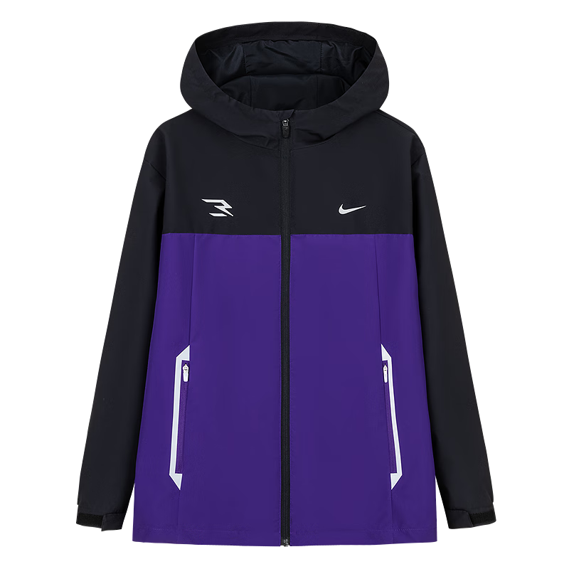 NIKE3BRAND 耐克童裝男女童連帽夾克2025春季戶外休閑兒童外套