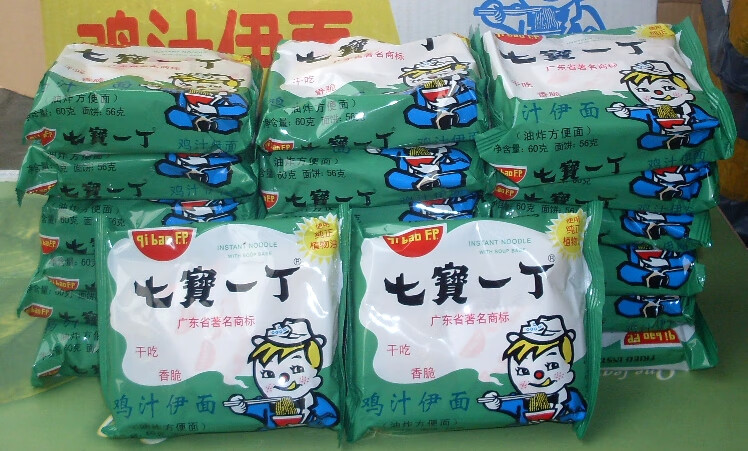 七宝一丁多省鸡汁伊面(60克x20包半箱),方便面,泡面,干吃面
