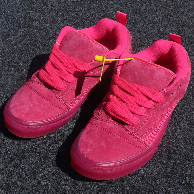 心创新百伦会女鞋多巴胺穿搭潮鞋粉色火龙果果冻底低帮面包鞋男板鞋子