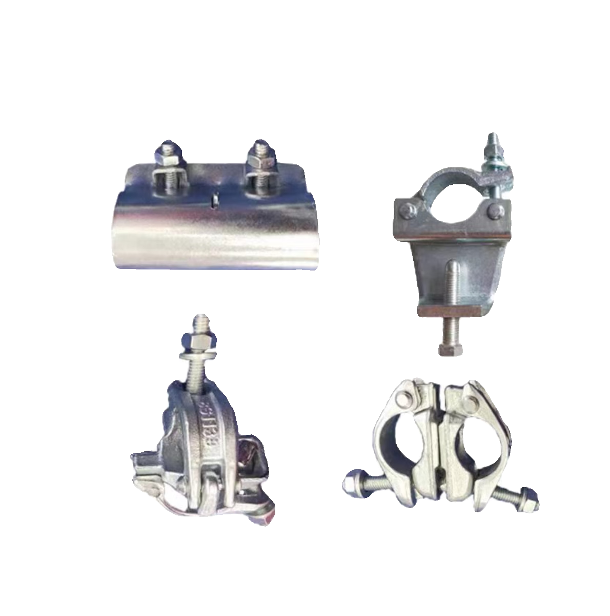 镀锌锻压扣件十字直角转向连接建筑悬梁扣件适配 锻压镀锌十字扣件