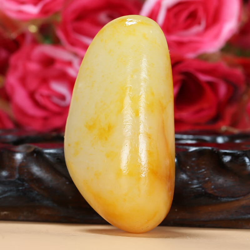 【珠宝严选】和田玉原石原料附证书70.76克 福禧玉器