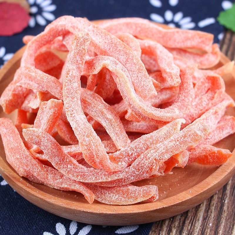 干条甘草支卜盐津支力卜咸甜果脯果干蜜饯零食 盐津胡萝卜条200g*1袋