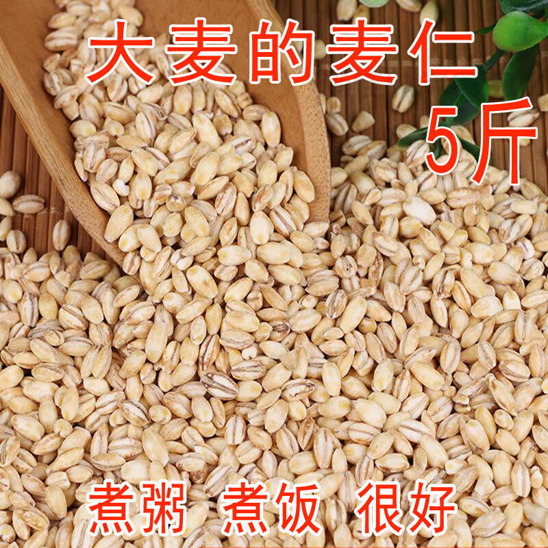 食懷新去皮大麥仁大麥米做粥用農(nóng)家食品五谷雜糧粗糧煮粥蒸飯 1斤【大麥的 麥仁】