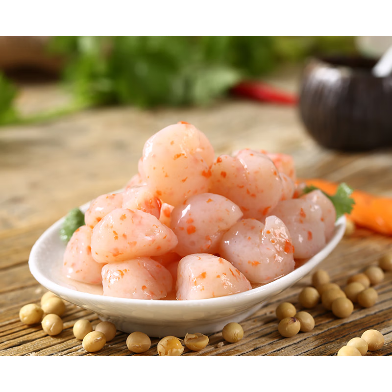 虎钢馋齐善素食 素虾仁 魔芋食品 蒟蒻斋菜 仿荤食品纯素火锅食材烫菜