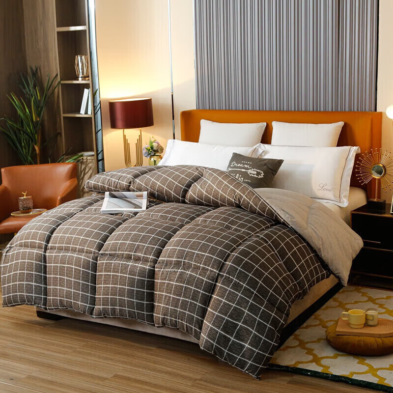 无印良品秋冬被子开学被单双人 羽丝棉被芯加厚被学生宿舍四季被子 慕尼黑 150*200cm(单人秋冬被约4斤)