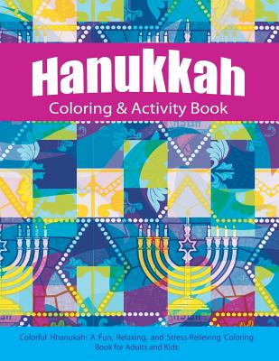 预订 hanukkah coloring & activity book: colorful chanukah a fun