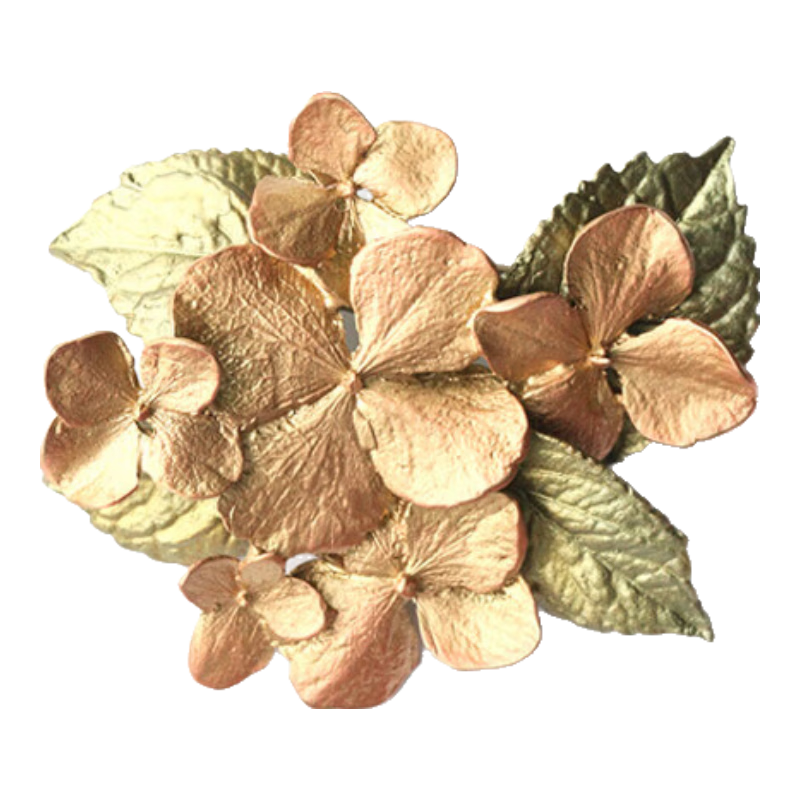 MichaelMichaud德國輕奢飾品 繡球花珠寶金銀胸針 高雅文藝氣質(zhì)時尚生日禮物 繡球花胸針