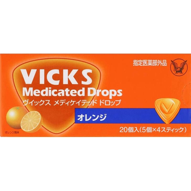 【日本直邮】大正 润喉糖vicks 固形润喉糖含片口腔咽喉药缓解嗓子干