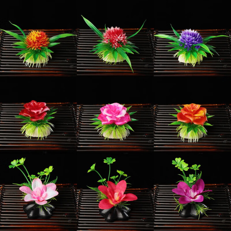 和肌饭店明档装饰品酒店意境菜品冷菜盘饰刺身摆盘花草小摆件寿司点缀