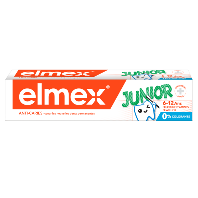 ELMEX德国原装进口elmex 6-12岁以上儿童清洁防蛀固齿牙膏75ml
