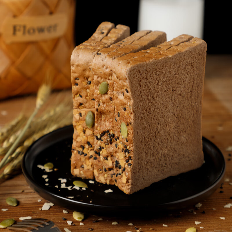 hywlkj黑麦谷物软吐司健身早餐饱腹粗粮面包 黑麦谷物软吐司300g