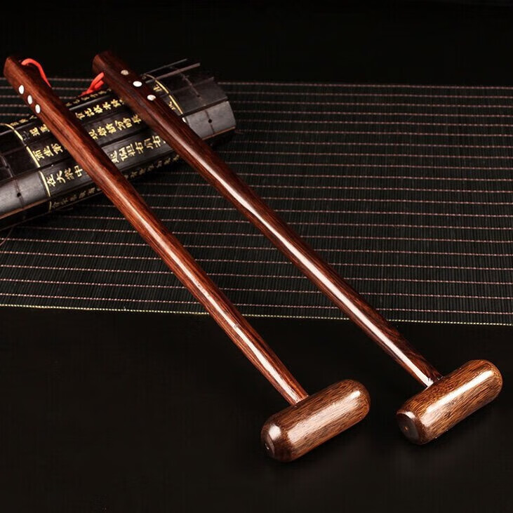 希雅客 敲打锤按摩器实木质捶背敲背锤背部腿部不求人小锤子家用 黑檀