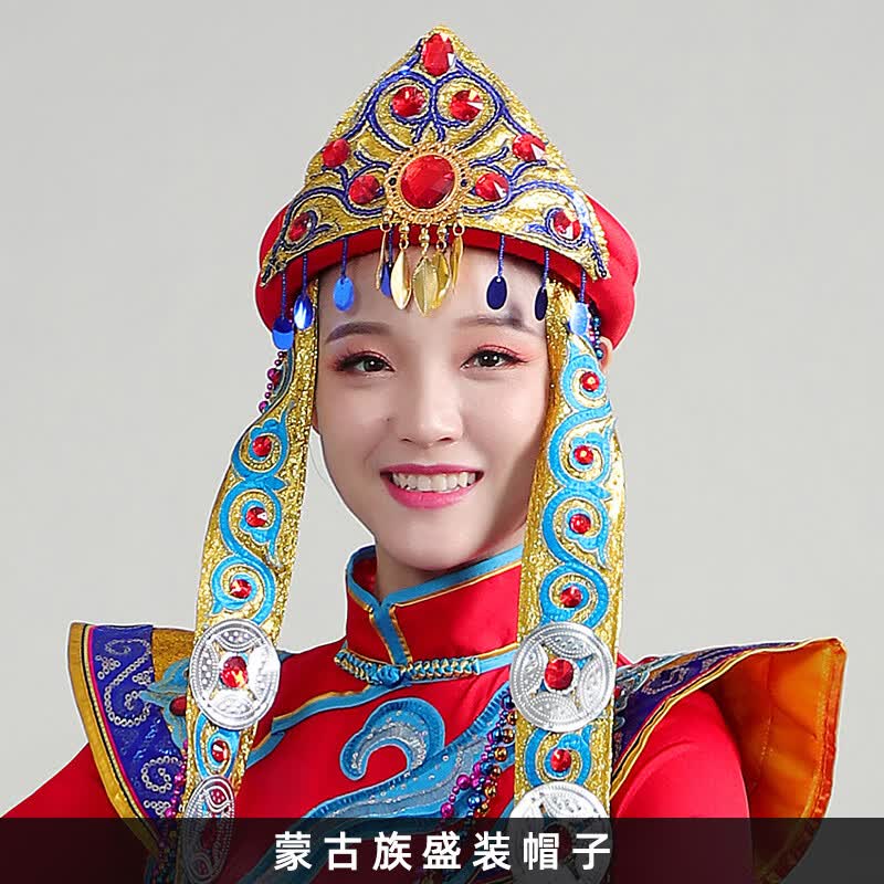 汇汇茵蒙古族服装女装生活装舞蹈演出服演出女蒙族盛装表演服饰少数