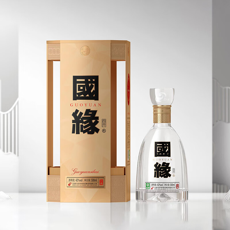 今世缘 白酒 国缘四开 4开 42度 500ml单瓶装