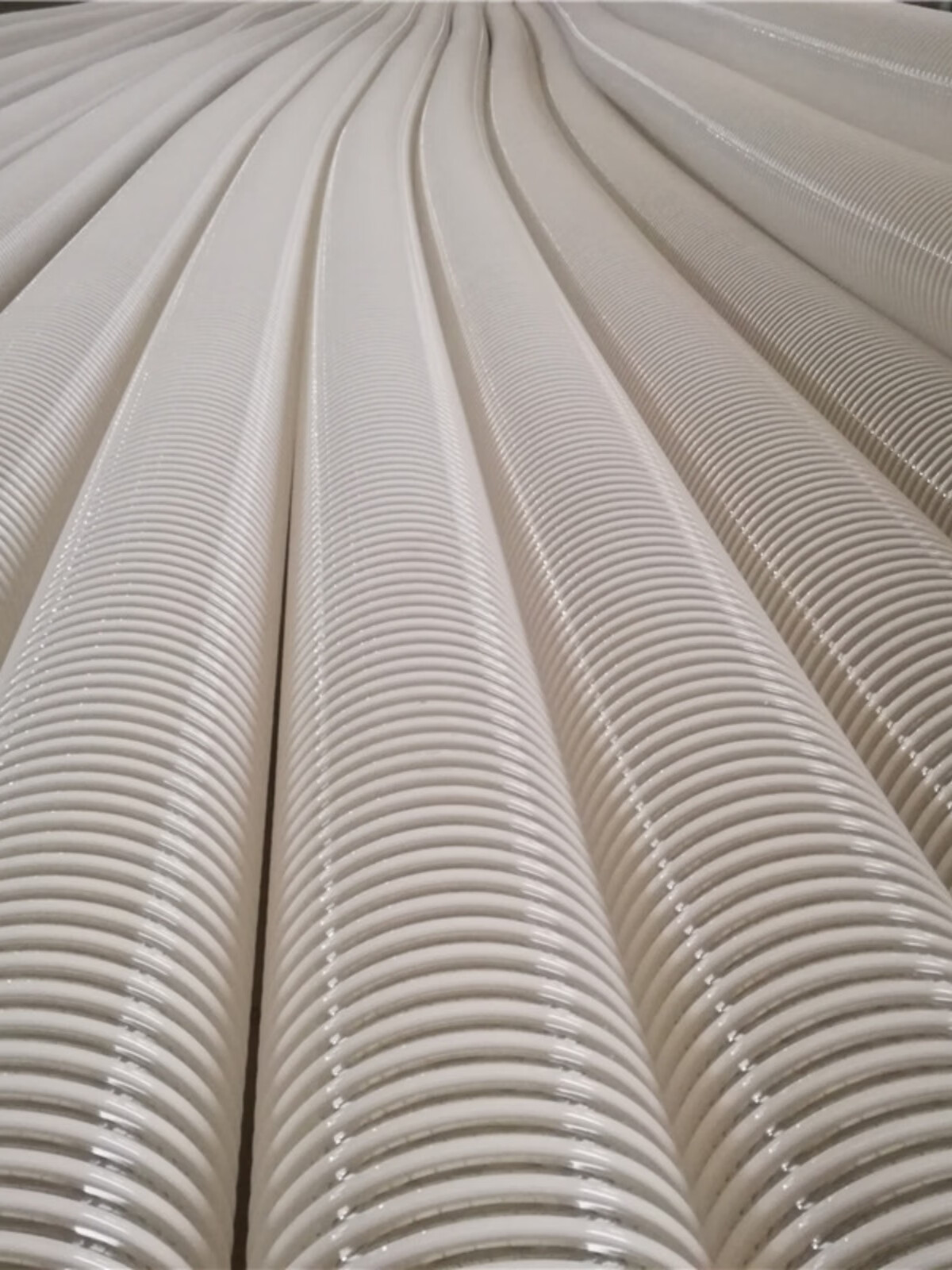 6吸尘管通风管白色塑筋聚氨酯pu耐磨吸沙管波纹管螺纹软管 内径19mm*