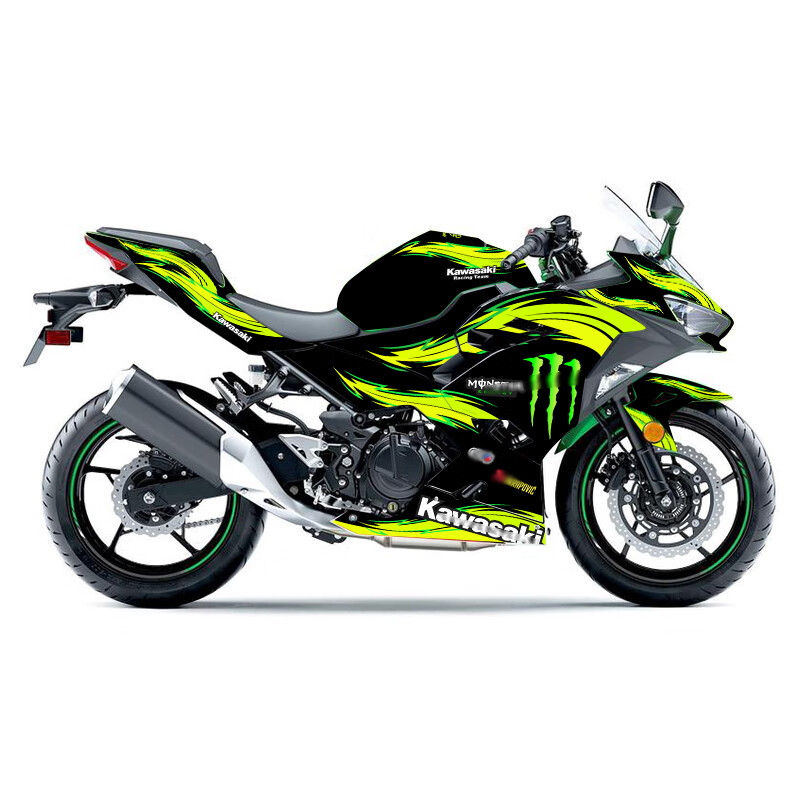 车帮达川崎忍者ninja400全车拉花版画车身装饰贴纸贴花保护贴膜改装