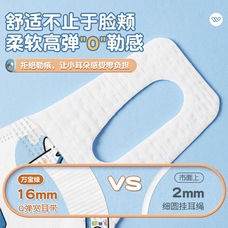 万宝绿 防护儿童口罩3D立体6-12岁透气一次性口罩宝宝婴儿6-12个月0-3岁小学生卡通独立包装 【2-4岁防护】女宝*萌宠混搭色 【30片体验装】*独立包装
