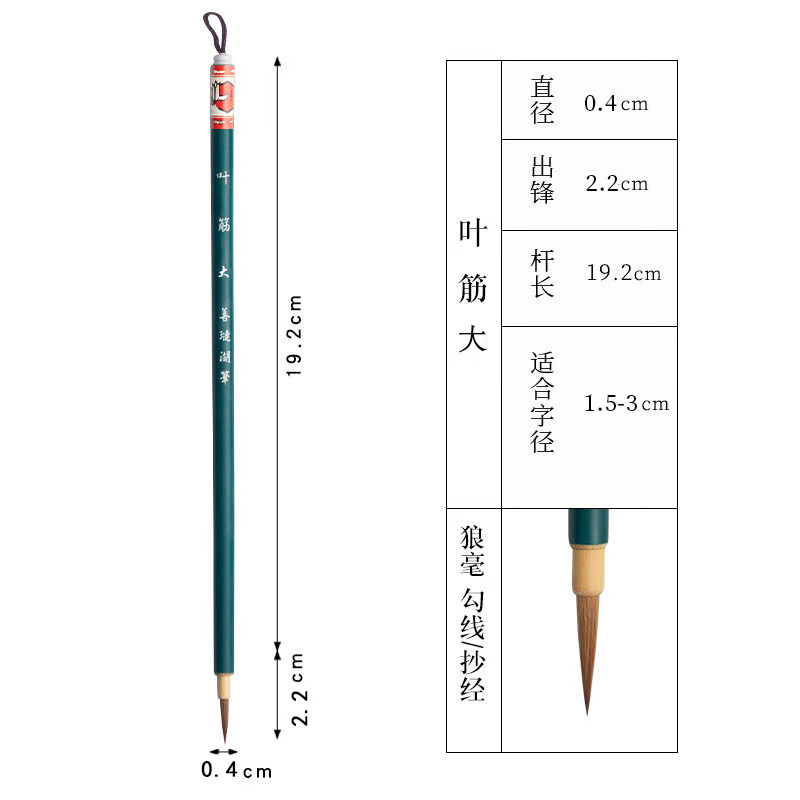 勾线笔毛笔白描描线水彩学生美术工笔画描边手绘狼毫水粉简笔画国画软