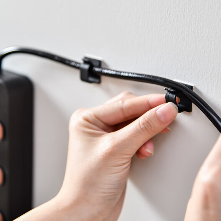 sp sauce日本免打孔网线走线线卡子数据线卡扣线夹自粘式电线固定器