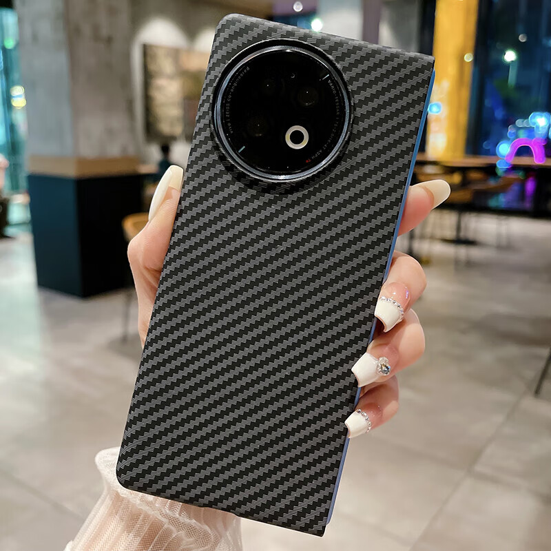 睿思派适用vivoxfold2手机壳vivo X Fold2新款xfold2保护套凯夫拉碳纤维纹vivofold二代折叠屏前后壳商务 黑色【碳纤维纹硬壳】 vivo X Fold2