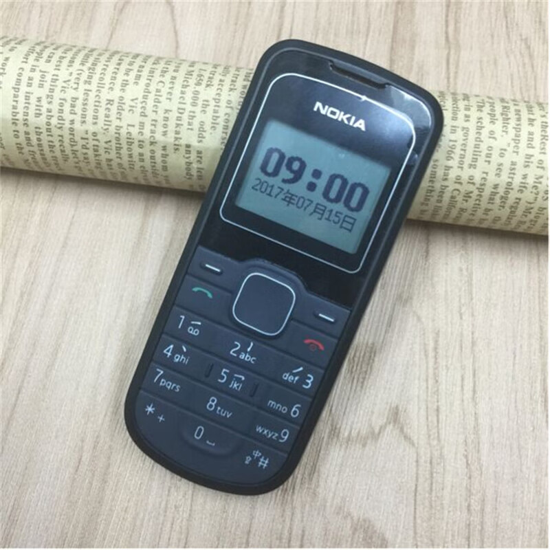 诺基亚(nokia)诺基亚 1202耐用带手电筒信号好移动耐摔老款手机 黑色