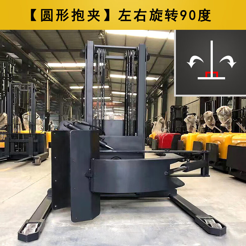 久聚和电动抱夹叉车全自动液压升降夹抱器方形圆形360度旋转升高夹抱