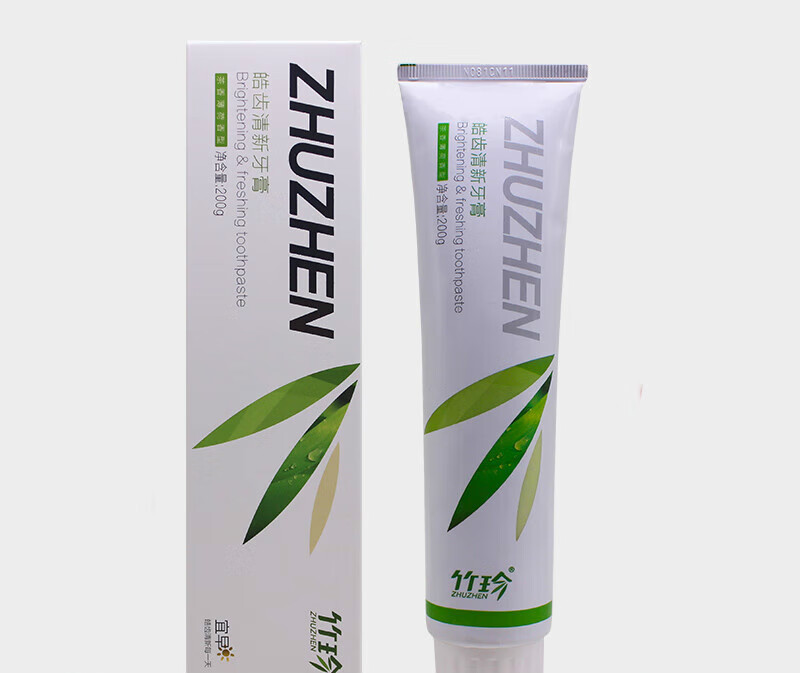 竹珍皓齿清新牙膏200g/100g益齿护龈牙膏 皓齿清新【日用】 100g