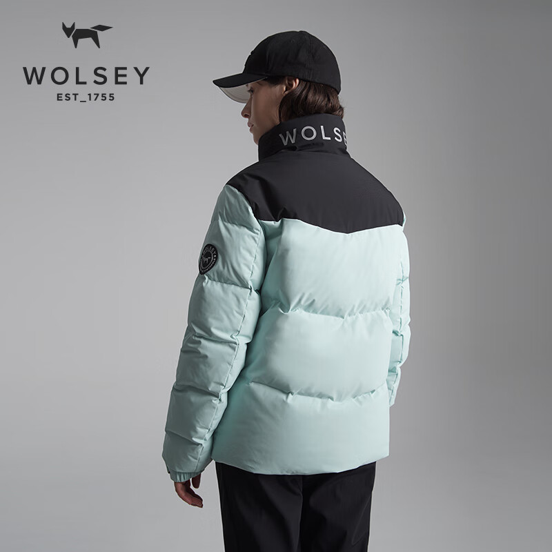 WOLSEY-Bugle号角2.0 鹅绒面包服短款男女户外防风立领羽绒滑雪服 暗夜黑色 3XL 190