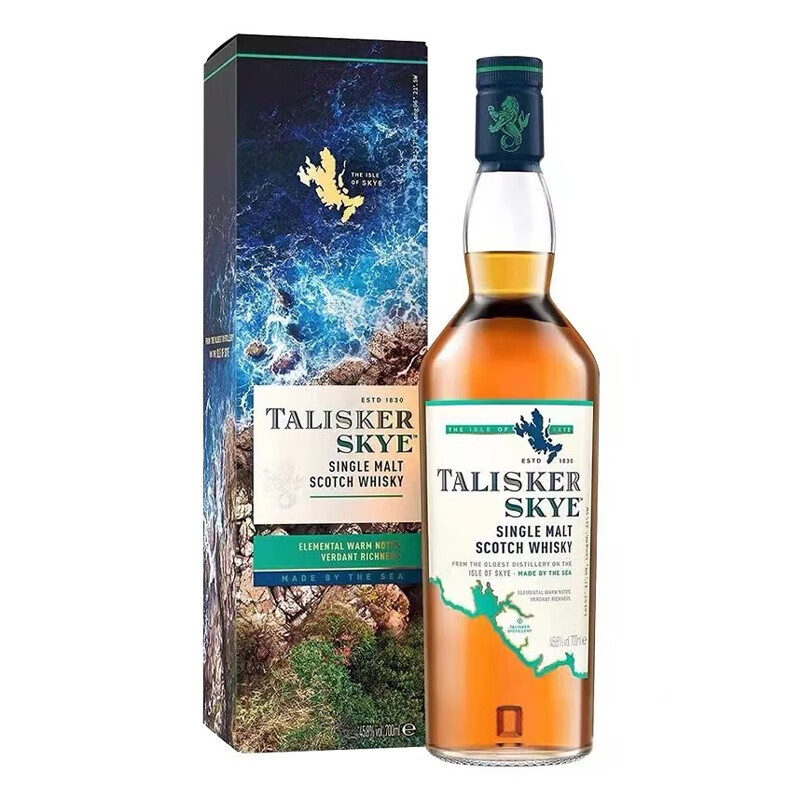 泰斯卡全球直采 泰斯卡 Talisker 单一麦芽苏格兰威士忌洋酒 岛屿区 泰斯卡Skye斯凯岛700mL1瓶