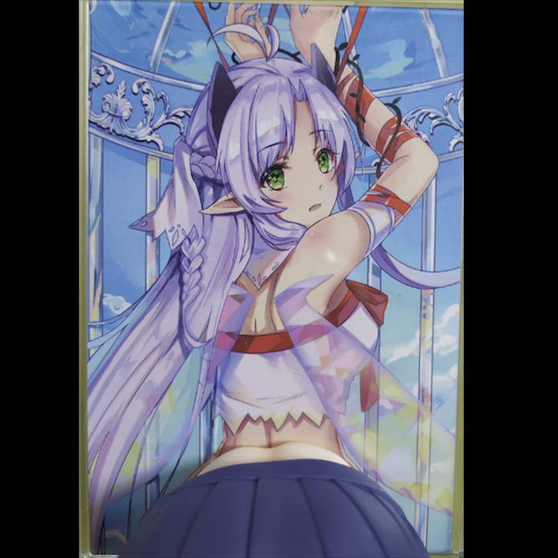 手机支架 無料社漫画少女手办 绝版二次元无趣工社潮玩桌搭百变 【粉