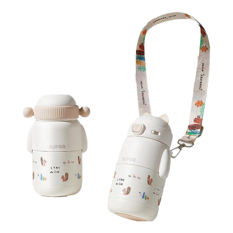 �ղ�����SUPOR����ͯ���±�ˮ������ѧ�������ܱ�Ӥ�����±�316L��ͯˮ����� �����Ҭ�̰� һ��˫�� 500ml