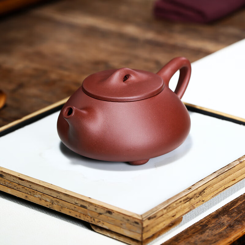 龙臣茶具宜兴紫砂壶原矿紫泥景舟石瓢壶 纯手工功夫茶壶家用泡茶壶 景