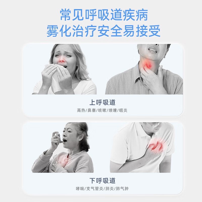 维德（WELLDAY）雾化器家用雾化机医用儿童成人老人空气压缩式雾化仪含面罩 【雾粒细腻】雾粒细腻JLN-2360AS