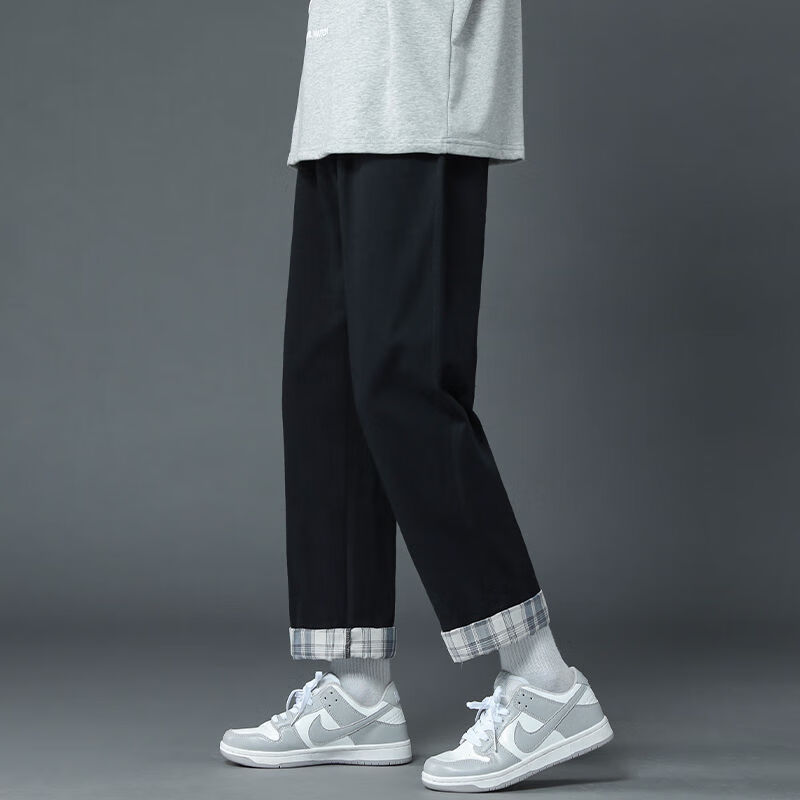 拓猴散步裤开车裤男胯宽屁股大o型腿休闲裤子男潮流韩版宽松百搭秋冬