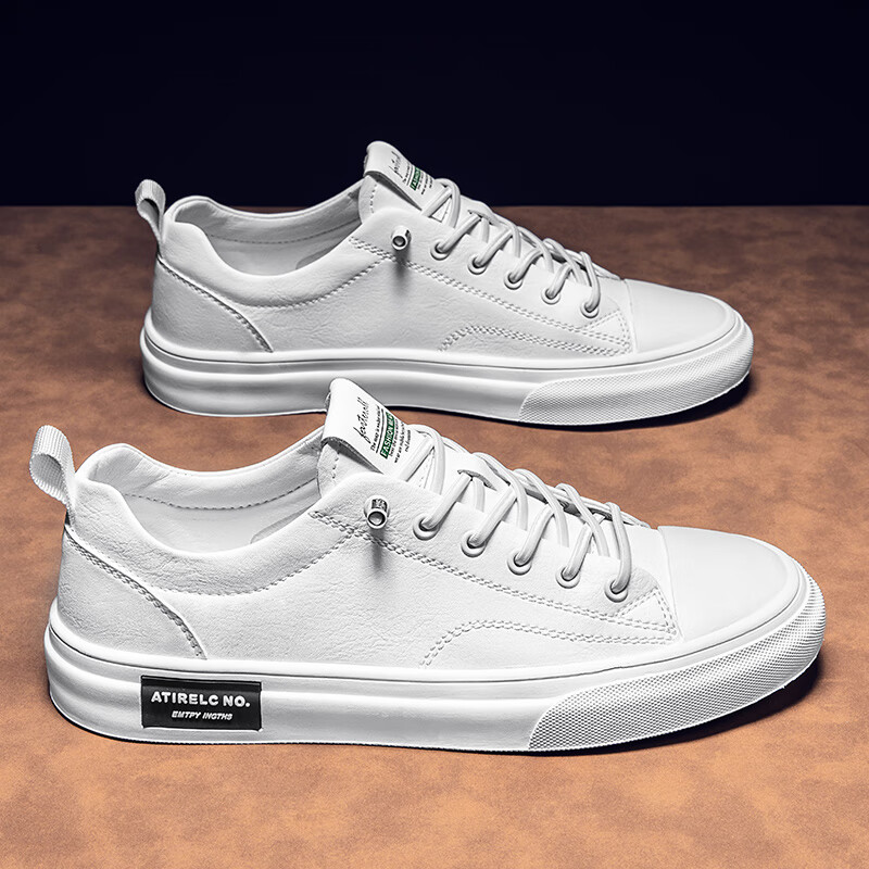 geeck高端轻奢白鞋男夏季新款透气男士休闲板鞋轻便男款鞋子潮鞋夏天