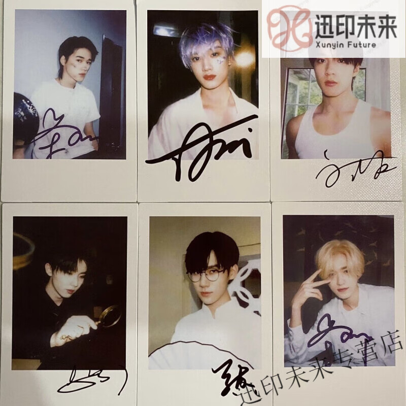 tnt 官方同款饭制拍立得小卡 宋亚轩拍立得(金发)