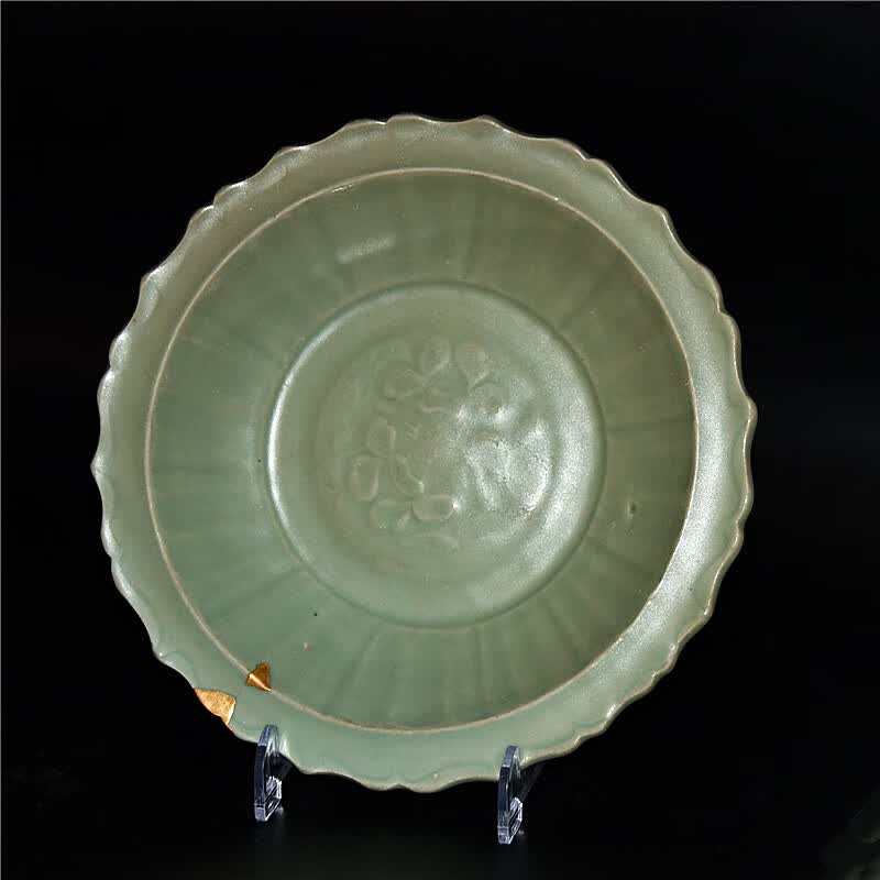 游此斋古董老物件古玩收藏古董瓷器真品工艺品龙泉窑瓷器盘艺术品收藏