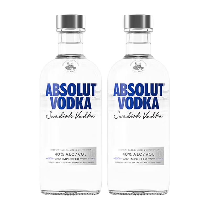 ���Է��ؼ�Ʒ���Ƽ� ���Է��ؼ�ԭζ�������Absolut Vodka 500mlһƿһ�� 500mL 2ƿ
