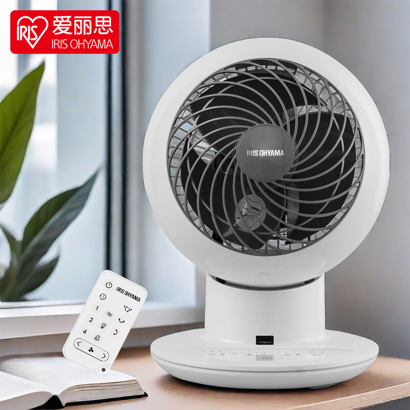 爱丽思（IRIS） 爱丽思空气循环扇桌面电风扇家用办公台式空气循环扇迷你风扇循环扇 SC15T-CT【触控版 上下左右自动，遥控】