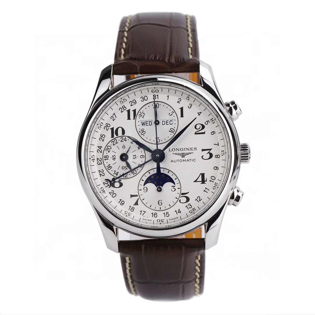 【二手99新】浪琴(longines)名匠系列 八针月相自动机械男表 四针月相