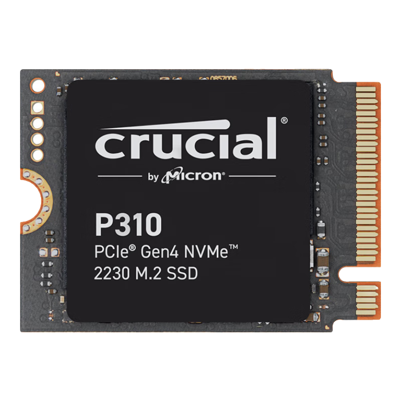 CrucialӢ� ����P310 1TB SSD��̬Ӳ�� 2230 M.2��NVMe PCIe4.0*4��7100MB/s ����SteamDeck�ƻ��ʼǱ�