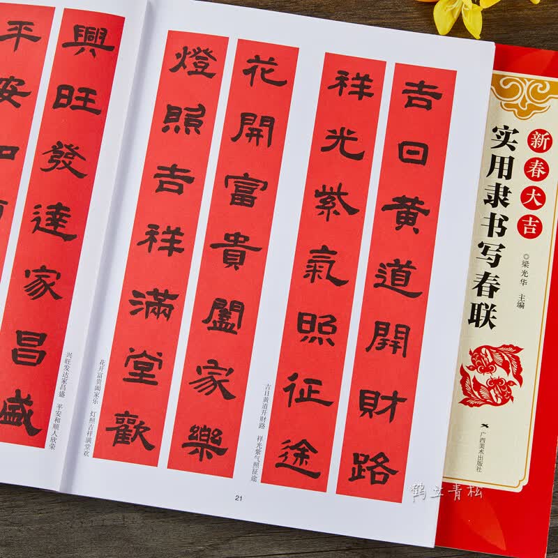 【二手99新】新春大吉 实用隶书写春联 4大类160幅春节对联 古帖