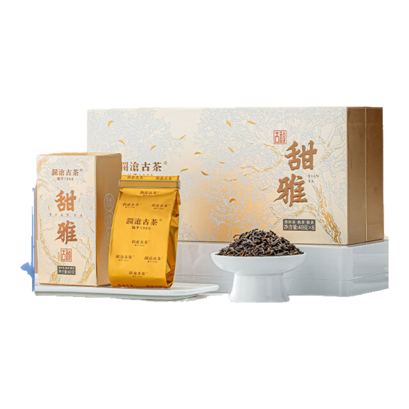 瀾滄古茶2024年古醇·甜雅云南古樹原料普洱熟茶茶葉普洱散茶  【自飲送禮】禮盒裝320g