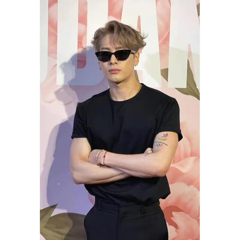 山头林村team wang王嘉尔t恤纯棉宽松短袖潮男穿搭半袖上衣全棉透气